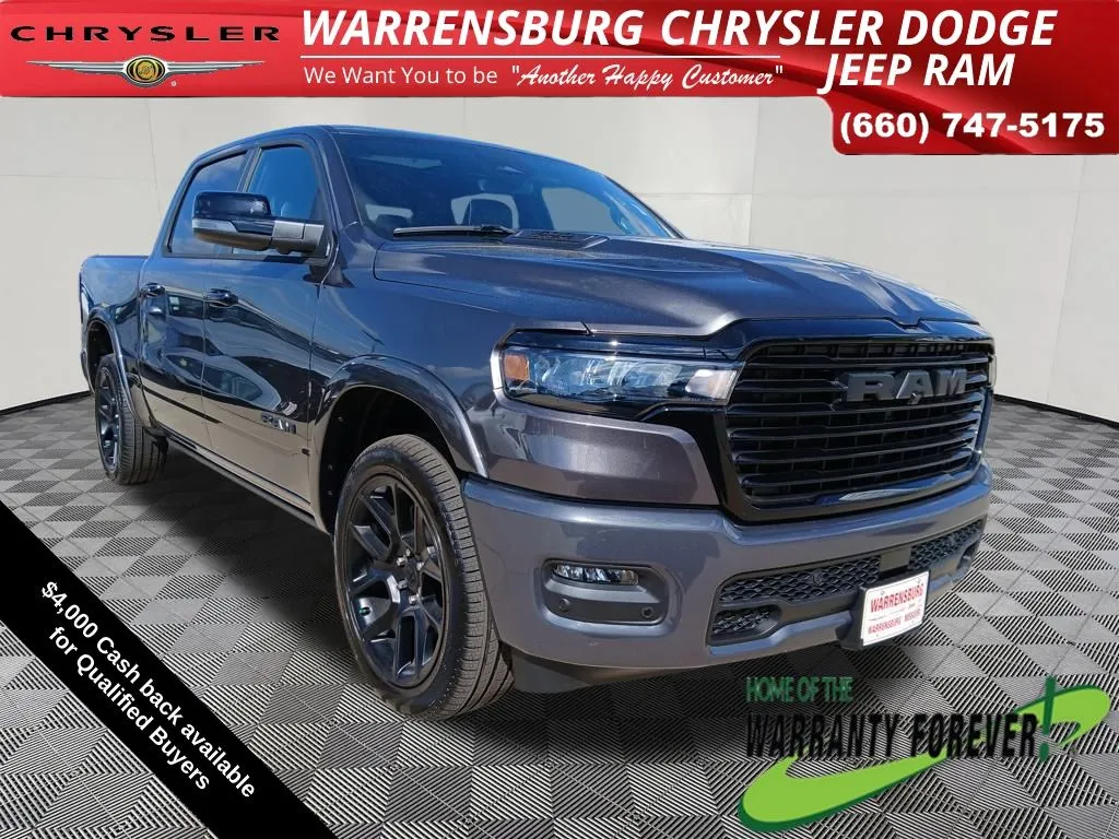Gray 2026 Ram 1500 Laramie for sale in Warrensburg, MO