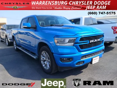 Blue 2021 Ram 1500 Laramie for sale in Warrensburg, MO