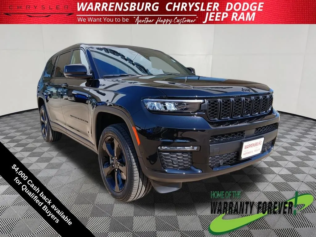 Black 2025 Jeep Grand Cherokee L Limited for sale in Warrensburg, MO