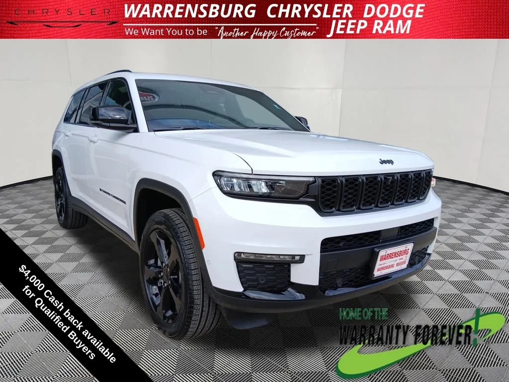 White 2025 Jeep Grand Cherokee L Limited for sale in Warrensburg, MO
