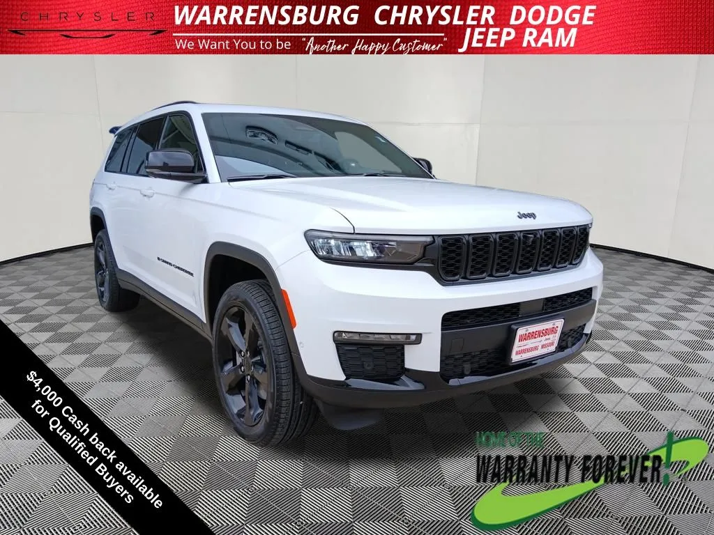 White 2025 Jeep Grand Cherokee L Limited for sale in Warrensburg, MO