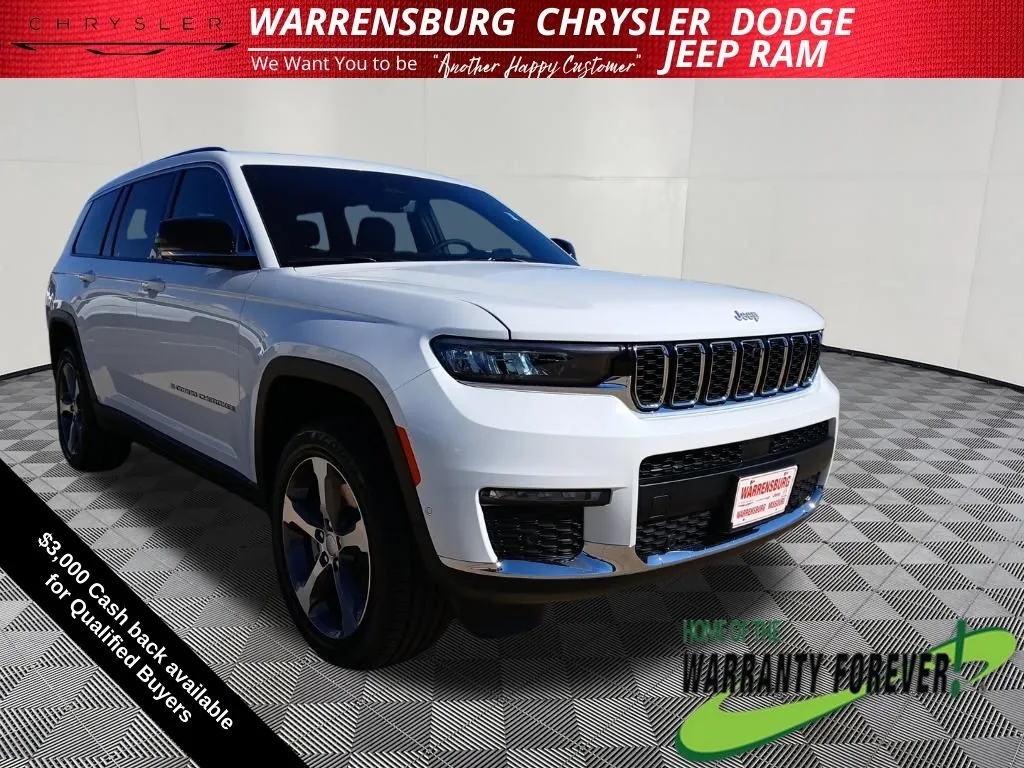 White 2025 Jeep Grand Cherokee L Limited for sale in Warrensburg, MO