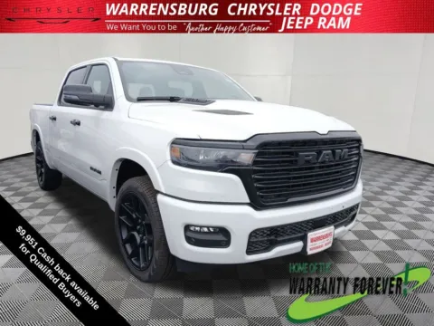 White 2025 Ram 1500 Laramie for sale in Warrensburg, MO