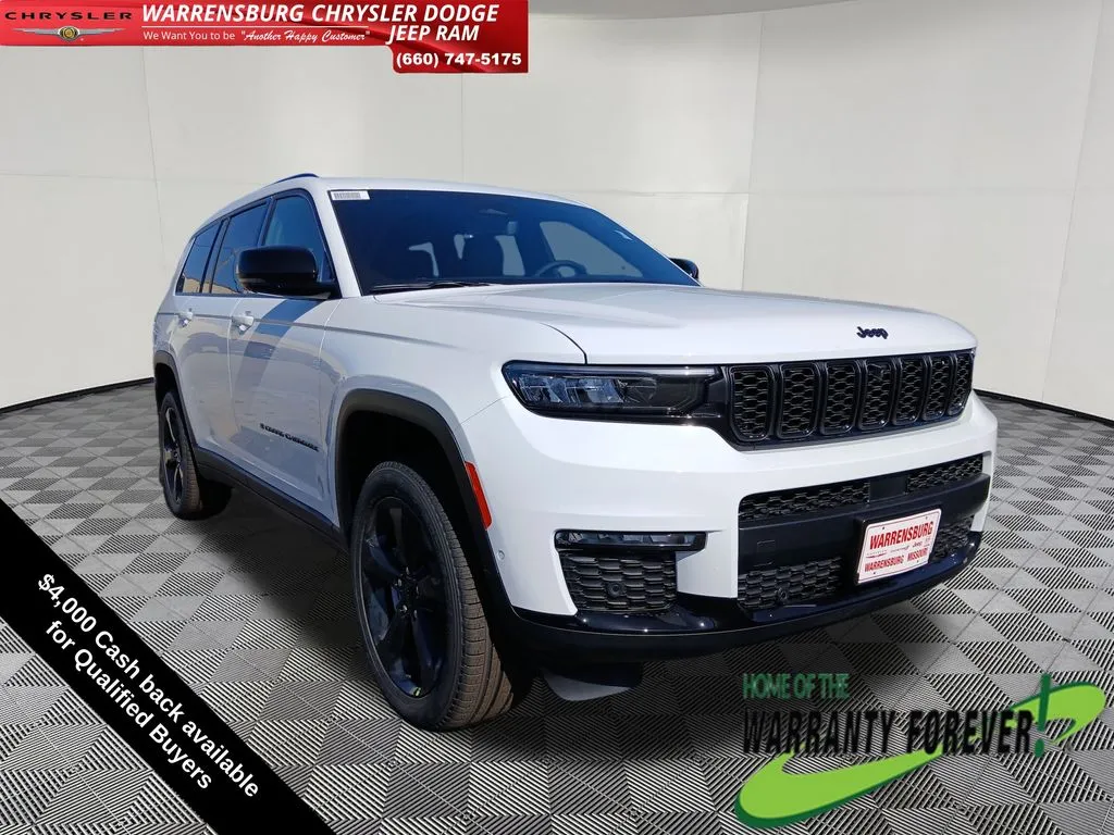 White 2025 Jeep Grand Cherokee L Limited for sale in Warrensburg, MO
