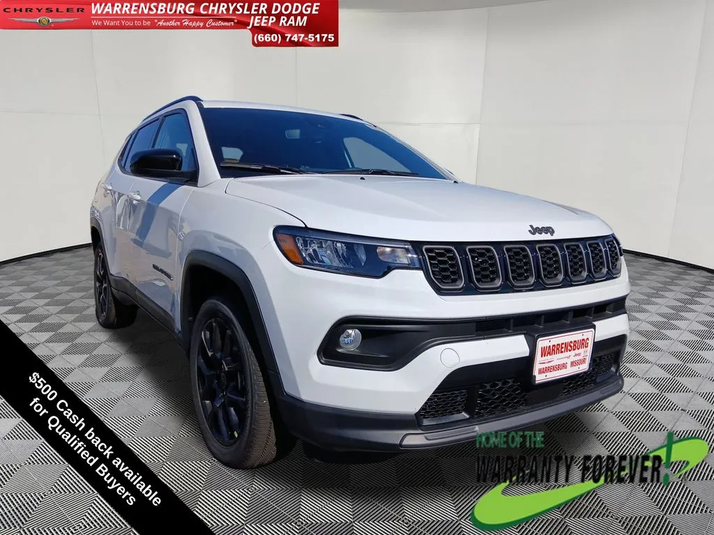 White 2026 Jeep Compass Latitude for sale in Warrensburg, MO