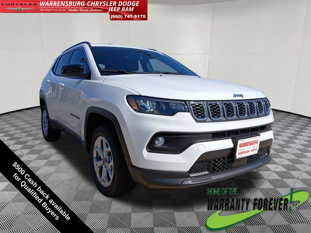 White 2026 Jeep Compass Latitude for sale in Warrensburg, MO