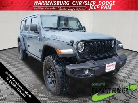 Gray 2026 Jeep Wrangler Willys for sale in Warrensburg, MO