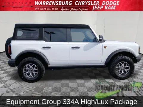 Photos of 2024 Ford Bronco Badlands for sale in Warrensburg, MO at Warrensburg CDJR