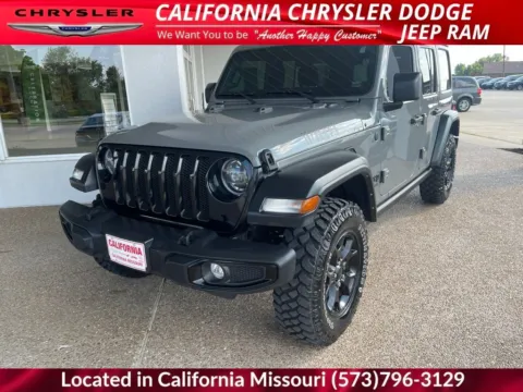 Gray 2021 Jeep Wrangler Unlimited Willys for sale in California, MO