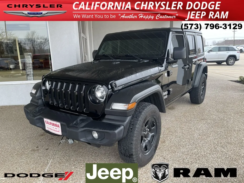 Black 2021 Jeep Wrangler Unlimited Sport for sale in California, MO