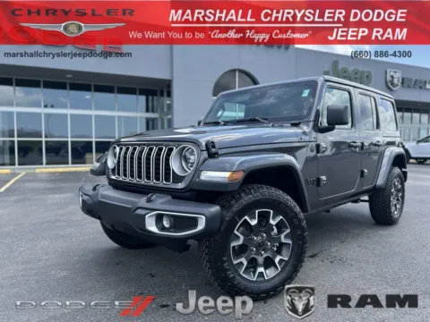 Gray 2025 Jeep Wrangler Sahara for sale in Marshall, MO