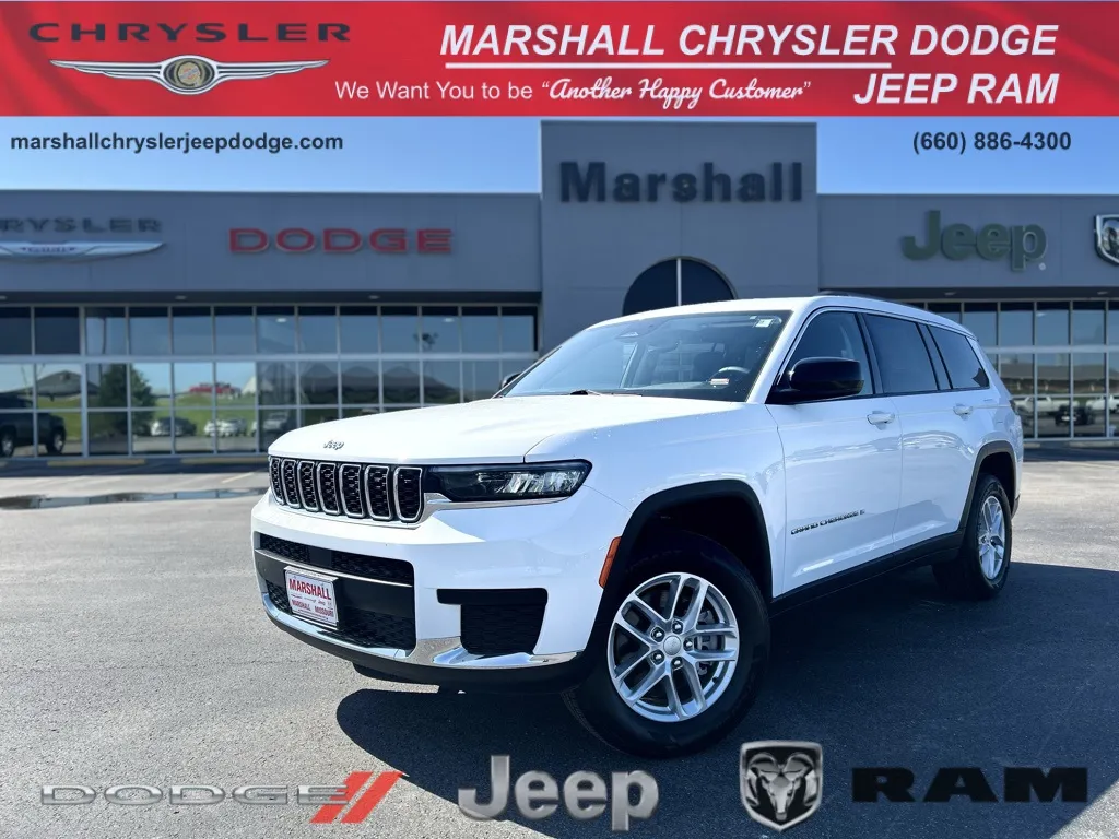 White 2023 Jeep Grand Cherokee L Laredo for sale in Marshall, MO