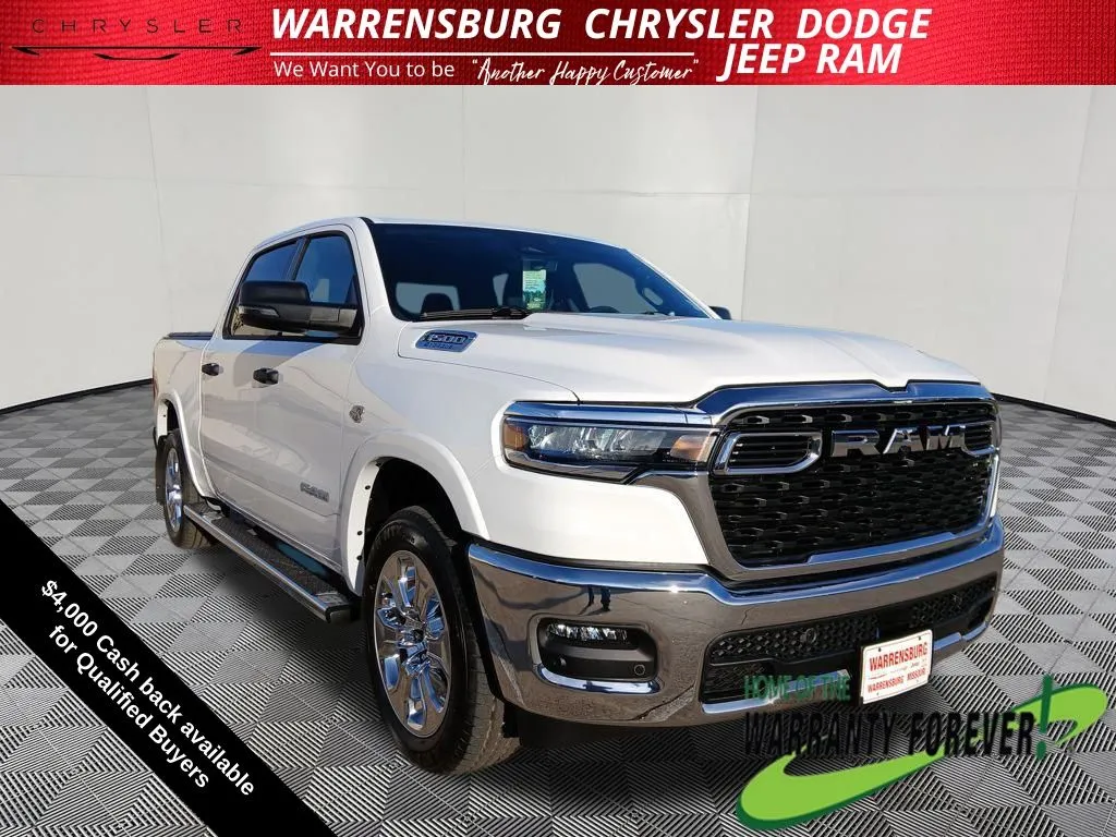 White 2026 Ram 1500 Big Horn/Lone Star for sale in Warrensburg, MO