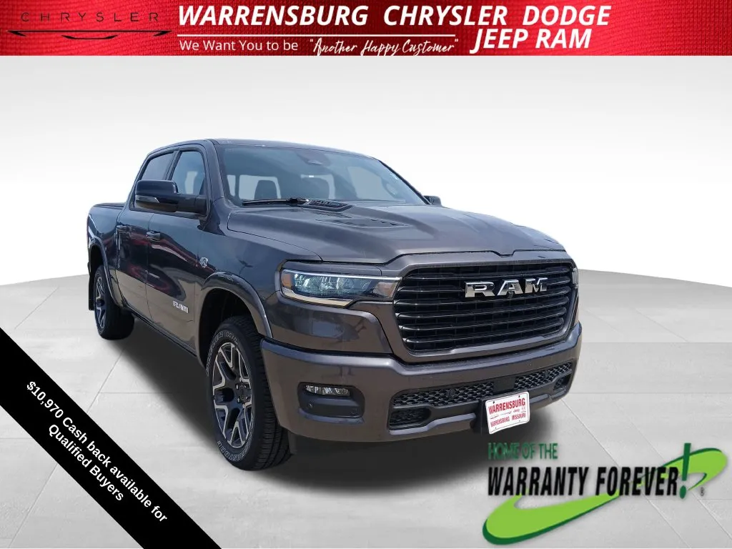 Gray 2026 Ram 1500 Laramie for sale in Warrensburg, MO