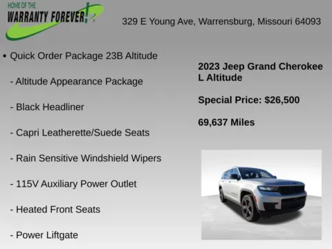 More photos of 2023 Jeep Grand Cherokee L Altitude at Warrensburg CDJR, MO