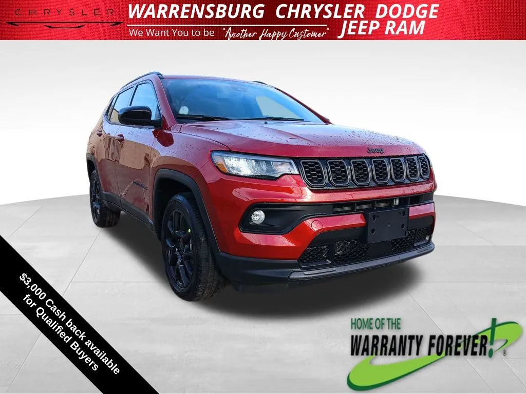 Red 2026 Jeep Compass Latitude for sale in Warrensburg, MO