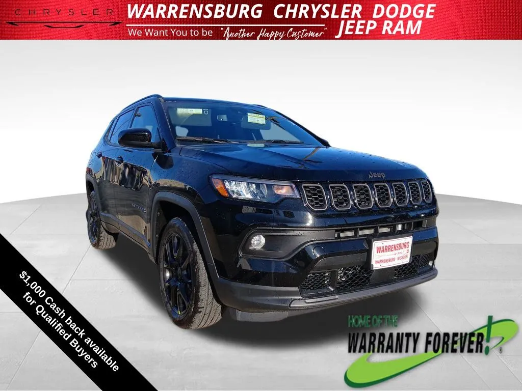 Black 2026 Jeep Compass Latitude for sale in Warrensburg, MO