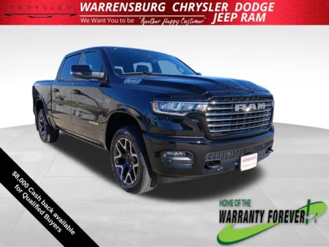 Black 2026 Ram 1500 Laramie for sale in Warrensburg, MO