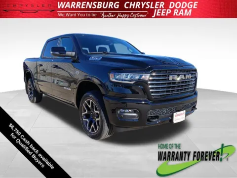 Black 2026 Ram 1500 Laramie for sale in Warrensburg, MO