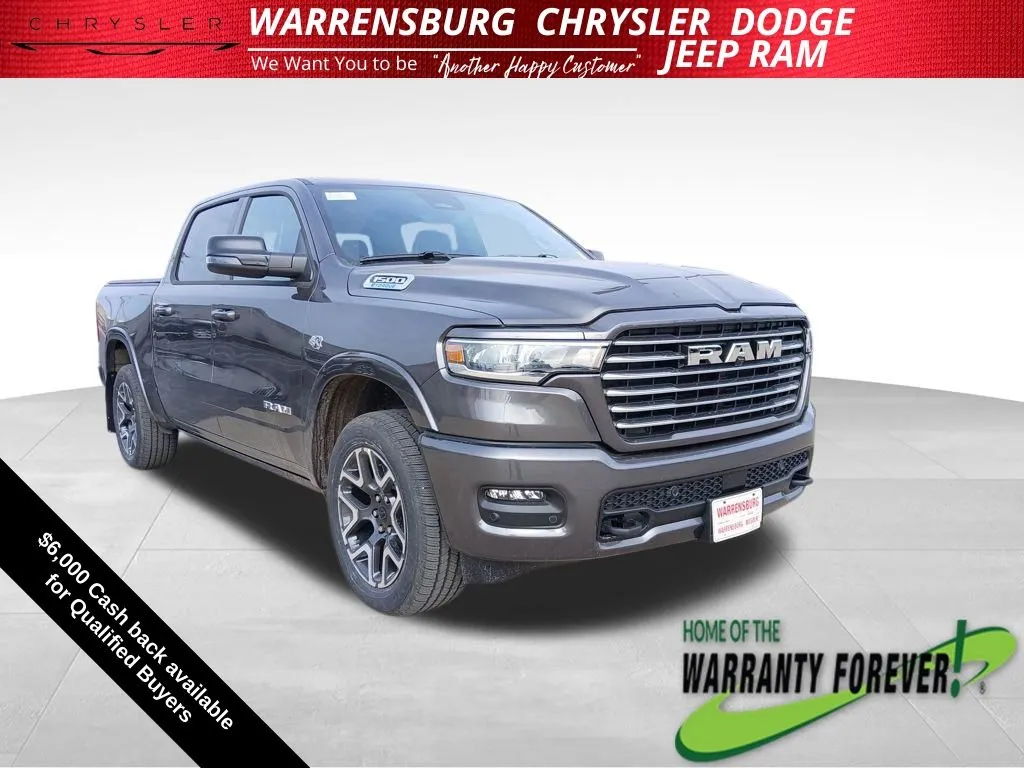 Gray 2026 Ram 1500 Laramie for sale in Warrensburg, MO