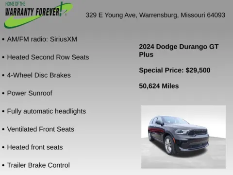 More photos of 2024 Dodge Durango GT Plus at Warrensburg CDJR, MO