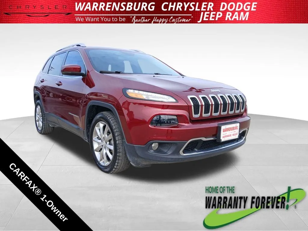 Red 2018 Jeep Cherokee Limited for sale in Warrensburg, MO