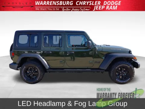 Photos of 2022 Jeep Wrangler Unlimited Willys for sale in Warrensburg, MO at Warrensburg CDJR
