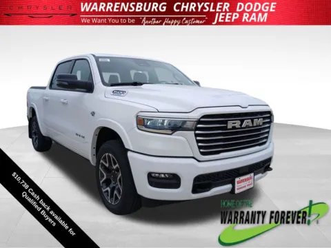 White 2026 Ram 1500 Laramie for sale in Warrensburg, MO