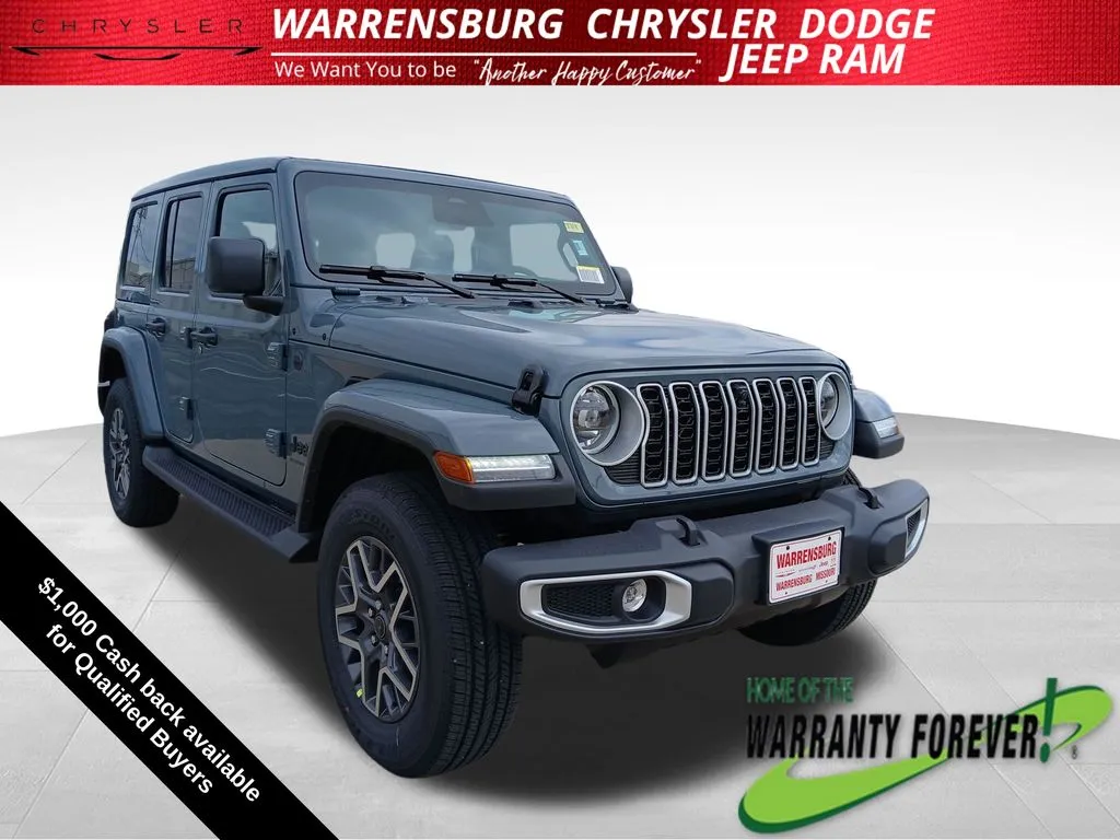 Gray 2026 Jeep Wrangler Sahara for sale in Warrensburg, MO