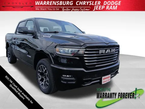 Black 2026 Ram 1500 Laramie for sale in Warrensburg, MO