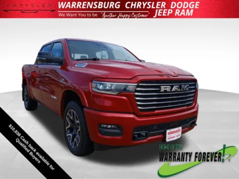 Red 2026 Ram 1500 Laramie for sale in Warrensburg, MO