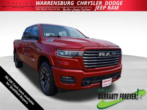 Red 2026 Ram 1500 Laramie for sale in Warrensburg, MO