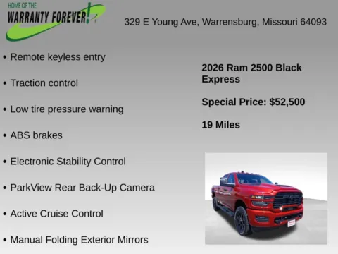 More photos of 2026 Ram 2500 Tradesman at Warrensburg CDJR, MO