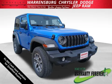 Blue 2026 Jeep Wrangler Sport S for sale in Warrensburg, MO