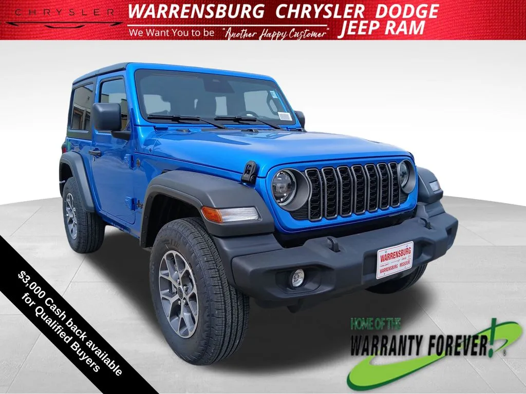 Blue 2026 Jeep Wrangler Sport S for sale in Warrensburg, MO
