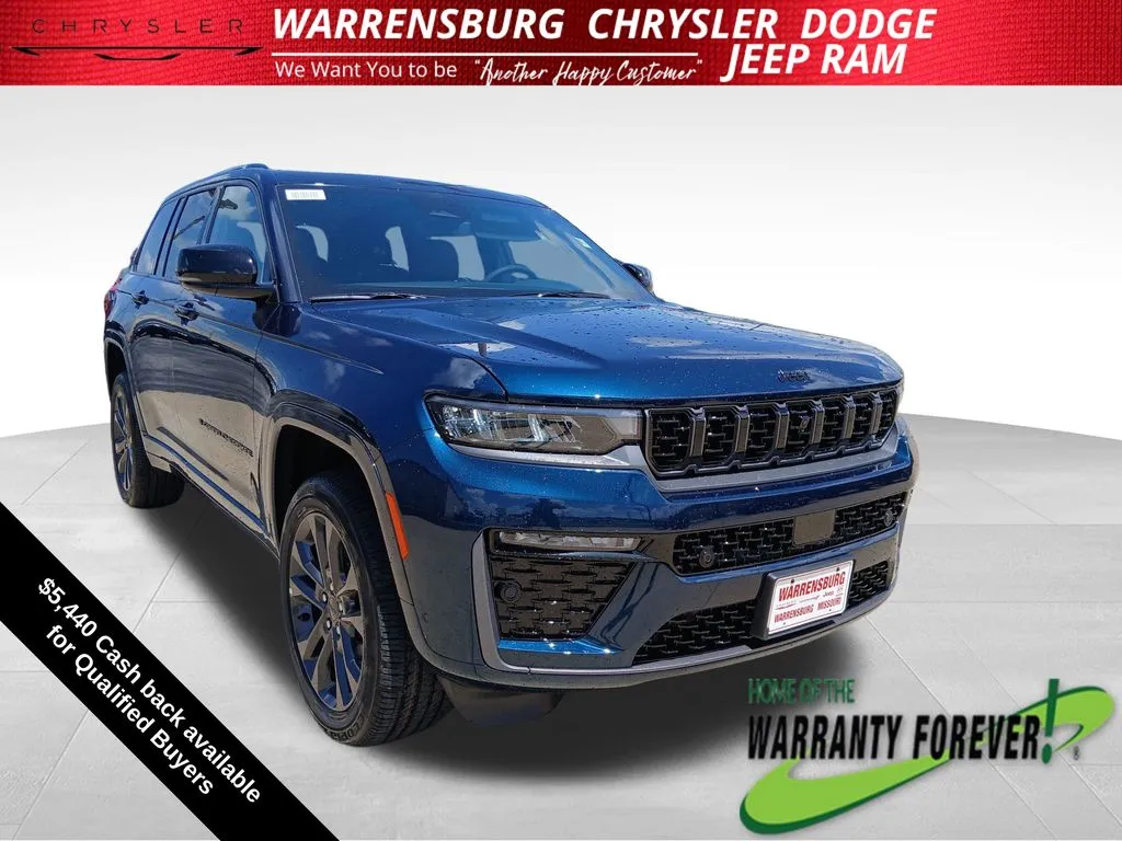 Blue 2026 Jeep Grand Cherokee Limited Reserve for sale in Warrensburg, MO