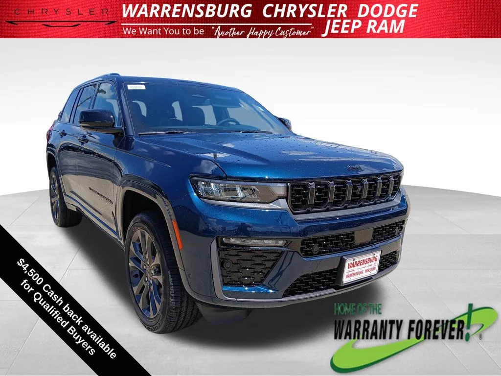 Blue 2026 Jeep Grand Cherokee Limited Reserve for sale in Warrensburg, MO