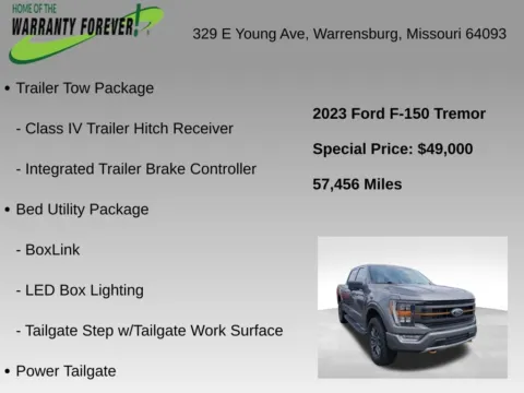 More photos of 2023 Ford F-150 Tremor at Warrensburg CDJR, MO