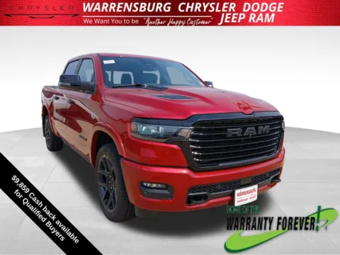 Red 2026 Ram 1500 Laramie for sale in Warrensburg, MO