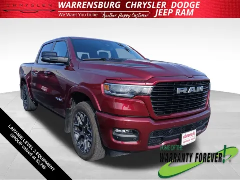 Red 2025 Ram 1500 Laramie for sale in Warrensburg, MO