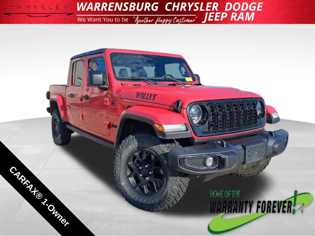 Red 2024 Jeep Gladiator Willys for sale in Warrensburg, MO
