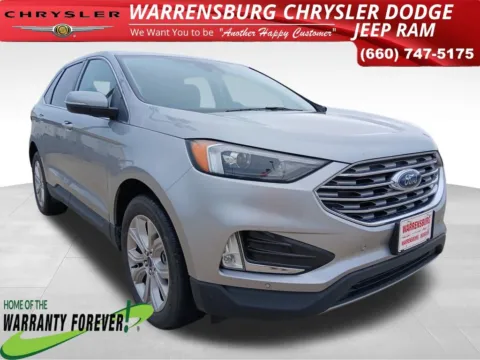 Silver 2022 Ford Edge Titanium for sale in Warrensburg, MO