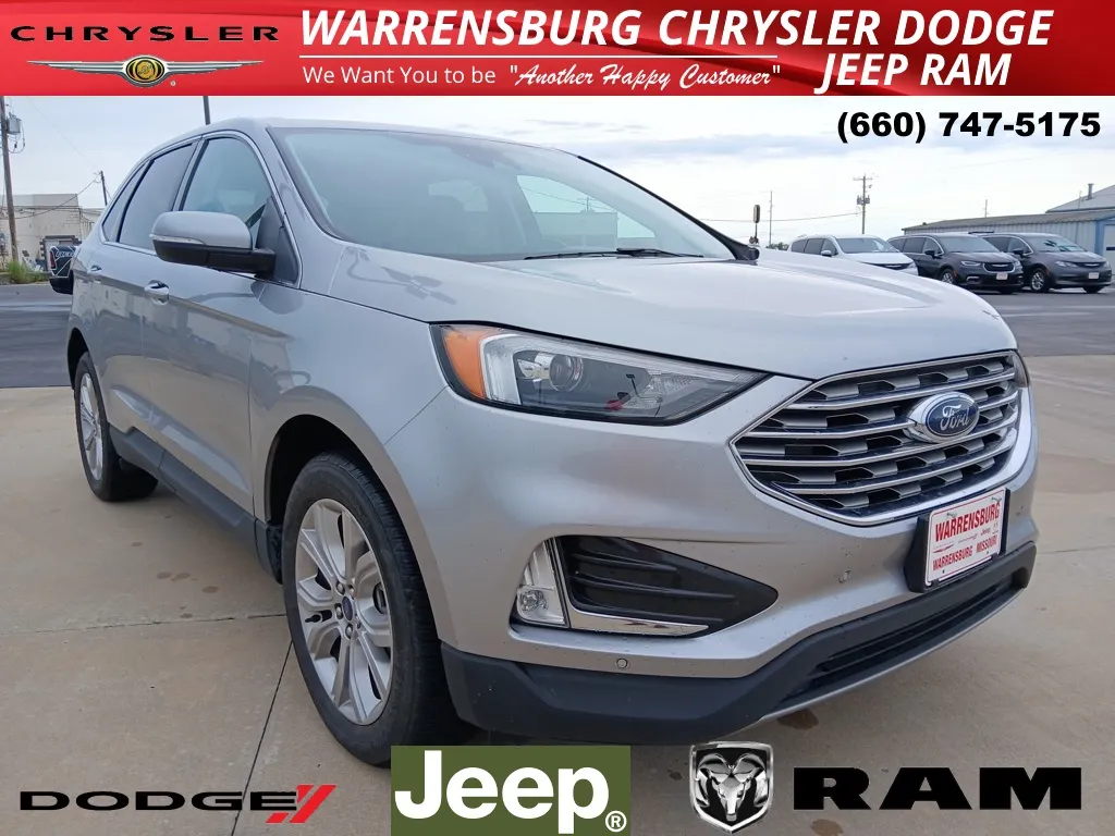 Silver 2022 Ford Edge Titanium for sale in Warrensburg, MO