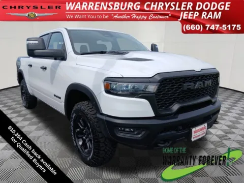 White 2025 Ram 1500 Rebel for sale in Warrensburg, MO