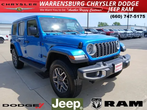 Blue 2025 Jeep Wrangler Sahara for sale in Warrensburg, MO