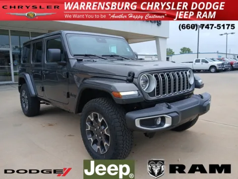 Gray 2025 Jeep Wrangler Sahara for sale in Warrensburg, MO