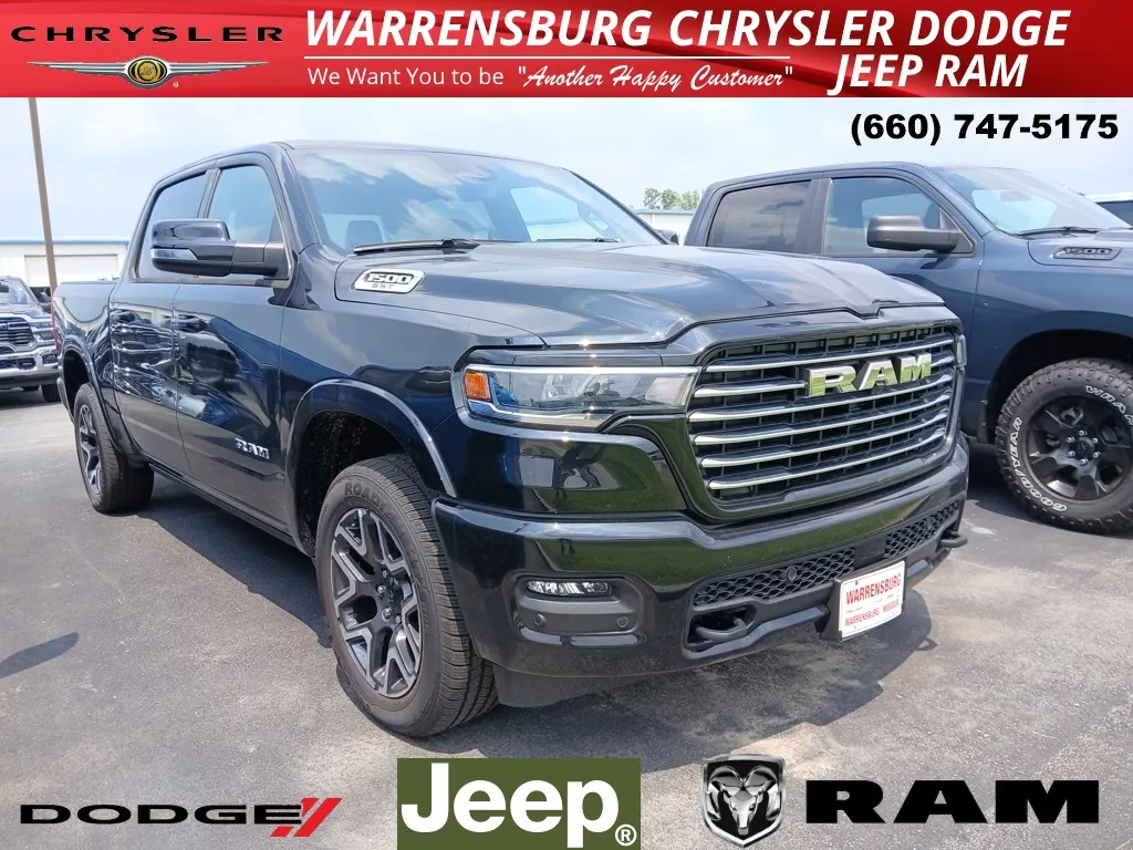 Black 2025 Ram 1500 Laramie for sale in Warrensburg, MO