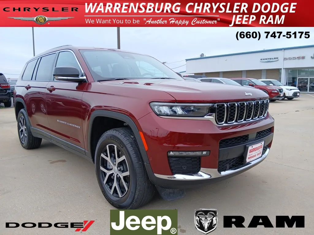 Red 2025 Jeep Grand Cherokee L Limited for sale in Warrensburg, MO