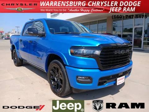 Blue 2026 Ram 1500 Laramie for sale in Warrensburg, MO