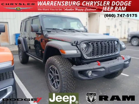 Black 2025 Jeep Wrangler Rubicon for sale in Warrensburg, MO